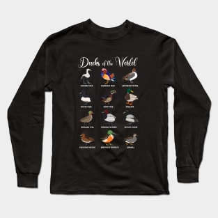 Different types of ducks - Ducks of the world Long Sleeve T-Shirt